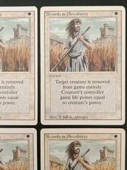MTG | 4 x Swords To Plowshares | Revised Edition | Magic The Gathering | Playset - Image 3