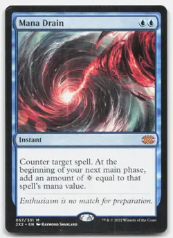 Mana Drain 57 Mythic Double Masters 2022 Magic: The Gathering Near Mint - Image 1