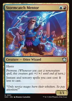 1x Stormcatch Mentor NM Eng MTG - Secrets of Strixhaven Commander - Image 1