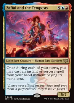 1x Zaffai and the Tempests - Foil NM Eng MTG - Secrets of Strixhaven - Image 1