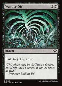 1x Wander Off - Foil NM Eng MTG - Secrets of Strixhaven - Image 1