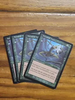 MTG Magic the Gathering Ancestral Mask X4 Mercadian Masques Card Set 1999 - Image 1