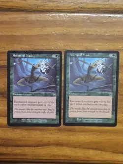 MTG Magic the Gathering Ancestral Mask X4 Mercadian Masques Card Set 1999 - Image 4