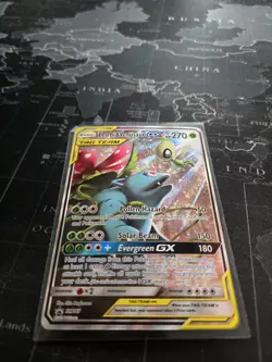 Pokemon TCG Tag Team Celebi & Venusaur GX SM167 Sun & Moon Promo LP Holo - Image 2