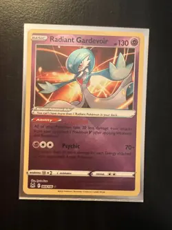 Radiant Gardevoir 069/196 Lost Origin Ultra Rare Holo Pokemon TCG Near Mint - Image 1