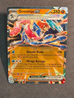 Greninja EX 106/167 Pokemon SV06 Twilight Masquerade NM Holo Double Rare - Image 1