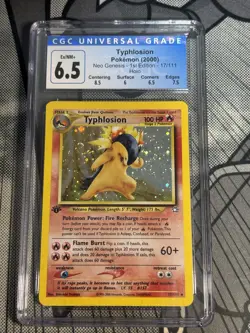 Pokemon Typhlosion Neo Genesis 1st Edition Holo Rare #17 CGC 6.5 - Image 1
