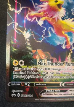 Jolteon VMAX SWSH184 Sword & Shield Promo Holo Pokemon NEAR MINT - Image 5
