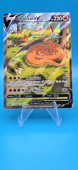 POKEMON TCG CHARIZARD V FULL ART PROMO HOLO SWSH260/#2 - Image 1
