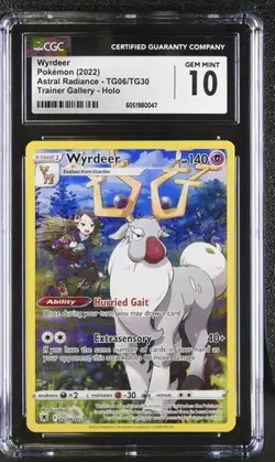 Pokemon CGC 10 Wyrdeer TG06/TG30 Astral Radiance Trainer Gallery Gem Mint - Image 1