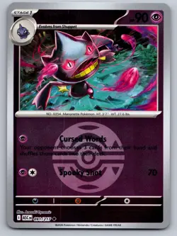 BANETTE (DUSK BALL) 091/217 REVERSE HOLO UC POKEMON ASCENDED HEROES NM/M - Image 1