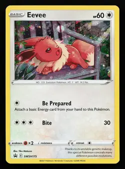 Eevee SWSH175 Holo Sword & Shield Promo Pokemon Card - Image 1