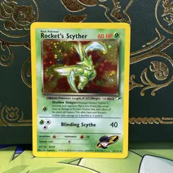 The Pokemon Company Rocket's Scyther 013/132 Gym Heroes Holo SWIRL MP + LP - - Image 1