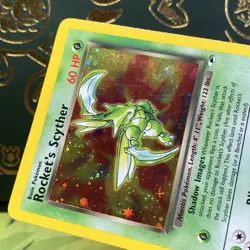 The Pokemon Company Rocket's Scyther 013/132 Gym Heroes Holo SWIRL MP + LP - - Image 5