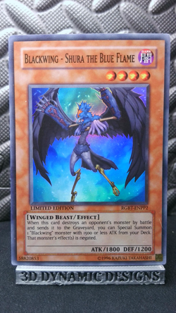 | Yugioh Blackwing - Shura the Blue Flame RGBT-ENPP2 Super Rare NM/LP 🔥 | - Image 1