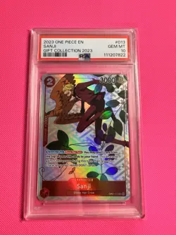 SANJI OP01-013 PSA 10 ALT ART GIFT COLLECTION 2023 ONE PIECE TCG - Image 1