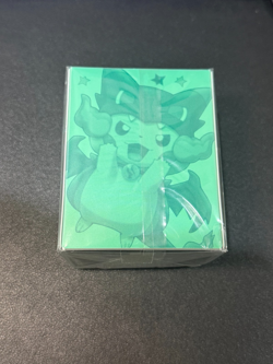EMPTY Pokemon Center Mega Charizard X Poncho Pikachu Sleeves and Deck Box 👑 - Image 2