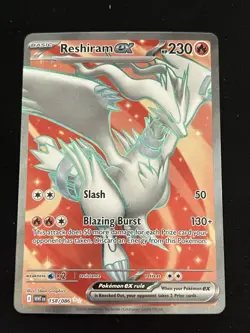 Reshiram ex 158/086 Sv: White Flare Holo - TCG Pokemon Card - Image 1