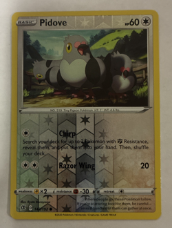 Pidove Reverse Holo Rebel Clash #143/192 Pokemon 2020 NM - Image 1