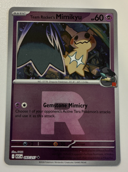 Team Rocket's Mimikyu Reverse Holo Pokeball Ascended Heroes #097/217 Pokemon NM - Image 1