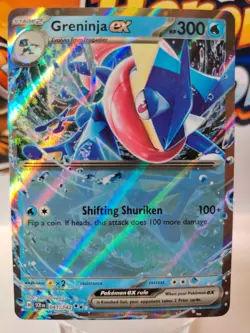 Pokemon TCG Greninja ex Holo Double Rare SV07: Stellar Crown 041/142 NM - Image 1