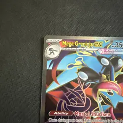 Pokemon TCG Mega Greninja Ex 100/86 Chaos Rising English pack fresh - Image 2