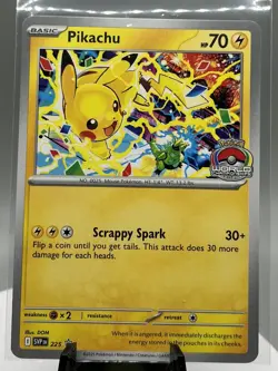 Pikachu Black Star Promo 2025 World Championship 225 SVP EN Scarlet Violet Card - Image 1
