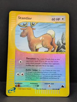 Stantler 102/144 Skyridge Reverse Holo Rare Pokemon TCG Nintendo MP+ - Image 3