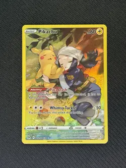 Pikachu TG05/TG30 Swsh11: Lost Origin Trainer Gallery Holo Pokemon Card - Image 1