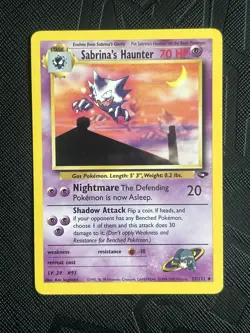 Pokemon TCG Sabrina's Haunter 55/132 Gym Challenge (English) - LP - Image 3