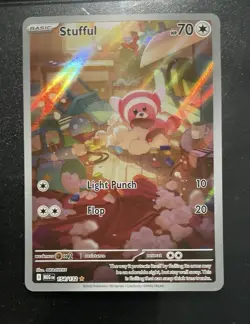Pokemon Stufful 154/132 Me01: Mega Evolution Illustration Rare Holo - Image 1