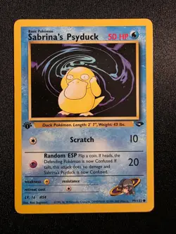 Sabrina's Psyduck 99/132 Gym Challenge Common 1st Edition Lightly Played - Image 1