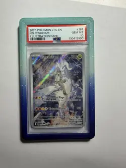 Pokemon N's Reshiram 167/159 Journey Together Illustration Rare Holo PSA 10 - Image 1
