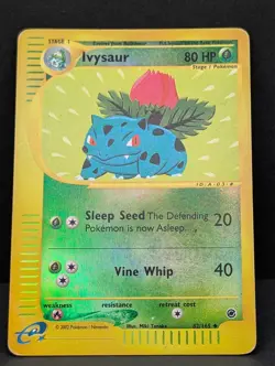 Ivysaur 082/165 Expedition Base Set Reverse Holo Rare Pokemon TCG Nintendo MP+ - Image 3