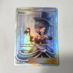 Pokemon Evelyn Full Art Ultra Rare Holo 175/181 Sm-Team Up Trainer Supporter EN - Image 1