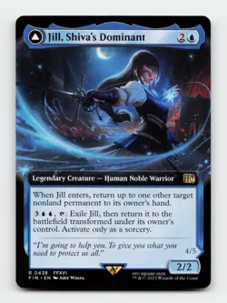 Jill, Shiva's Dominant (Extended Art) FINAL FANTASY Magic The Gathering MTG Card - Image 1