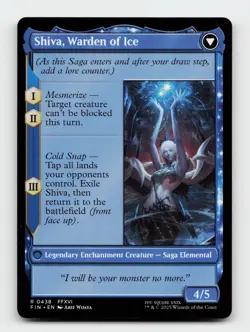 Jill, Shiva's Dominant (Extended Art) FINAL FANTASY Magic The Gathering MTG Card - Image 2