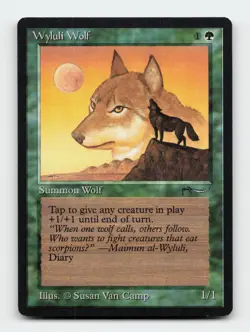 Wyluli Wolf Arabian Nights Magic The Gathering MTG Card - Image 1