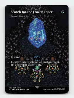 Search for the Frozen Esper FINAL FANTASY FOIL Magic The Gathering MTG Card - Image 1