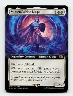 Minwu, White Mage (Extended Art) FINAL FANTASY Magic The Gathering MTG Card - Image 1