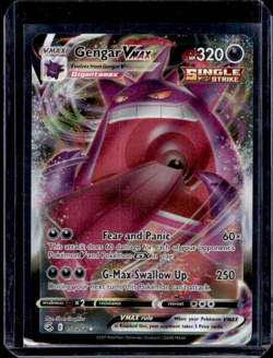 Pokemon TCG Fusion Strike Gengar VMAX Holo Ultra Rare Card 157/264 - Image 1