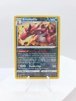 Pokemon Card Krookodile Silver Tempest Reverse Holo Rare 113/195 Near Mint - Image 1