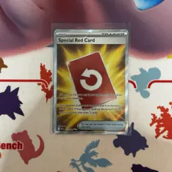 Full Art Special Red Card English Pokemon 113/086 NM Chaos Rising Pre Release - Image 1