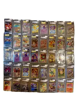 Lot Of (40) CGC Graded Pokemon Card Slabs Pristine Charizard Pikachu Gengar SAR - Image 1