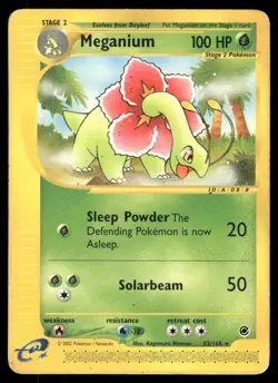 Pokemon Cards Meganium 53/165 Expedition Base Set Rare MP - Image 1