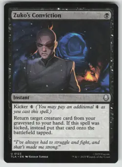 MTG Zuko's Conviction Normal Avatar: The Last Airbender # 123 NM - Image 1