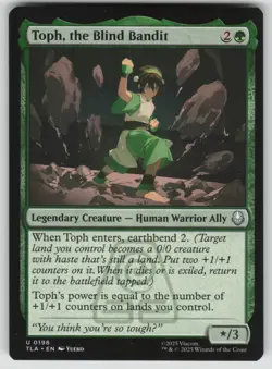 MTG Toph, the Blind Bandit Normal Avatar: The Last Airbender # 198 NM - Image 1