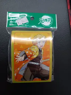 Aniplex Demon Slayer Zenitsu Card Sleeves 60-Ct Standard Size - Image 1