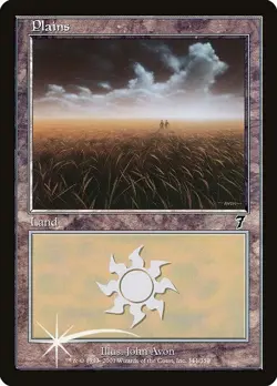 Plains 344 1x FOIL MtG FOIL Seventh Edition SP/NM - Image 1