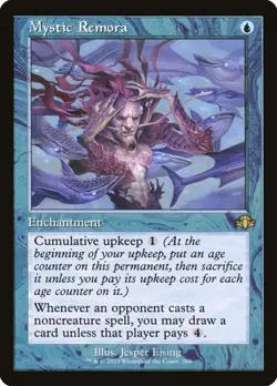 1 x Mystic Remora - Dominaria Remastered #288 MTG RETRO - Image 1